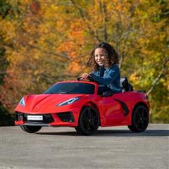 2022 Corvette Stingray (Red)12 Volt Ride-in Car Toy by Huffy